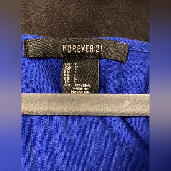 Forever 21 Royal Blue Flowy Crop Top - Picture 5 of 6